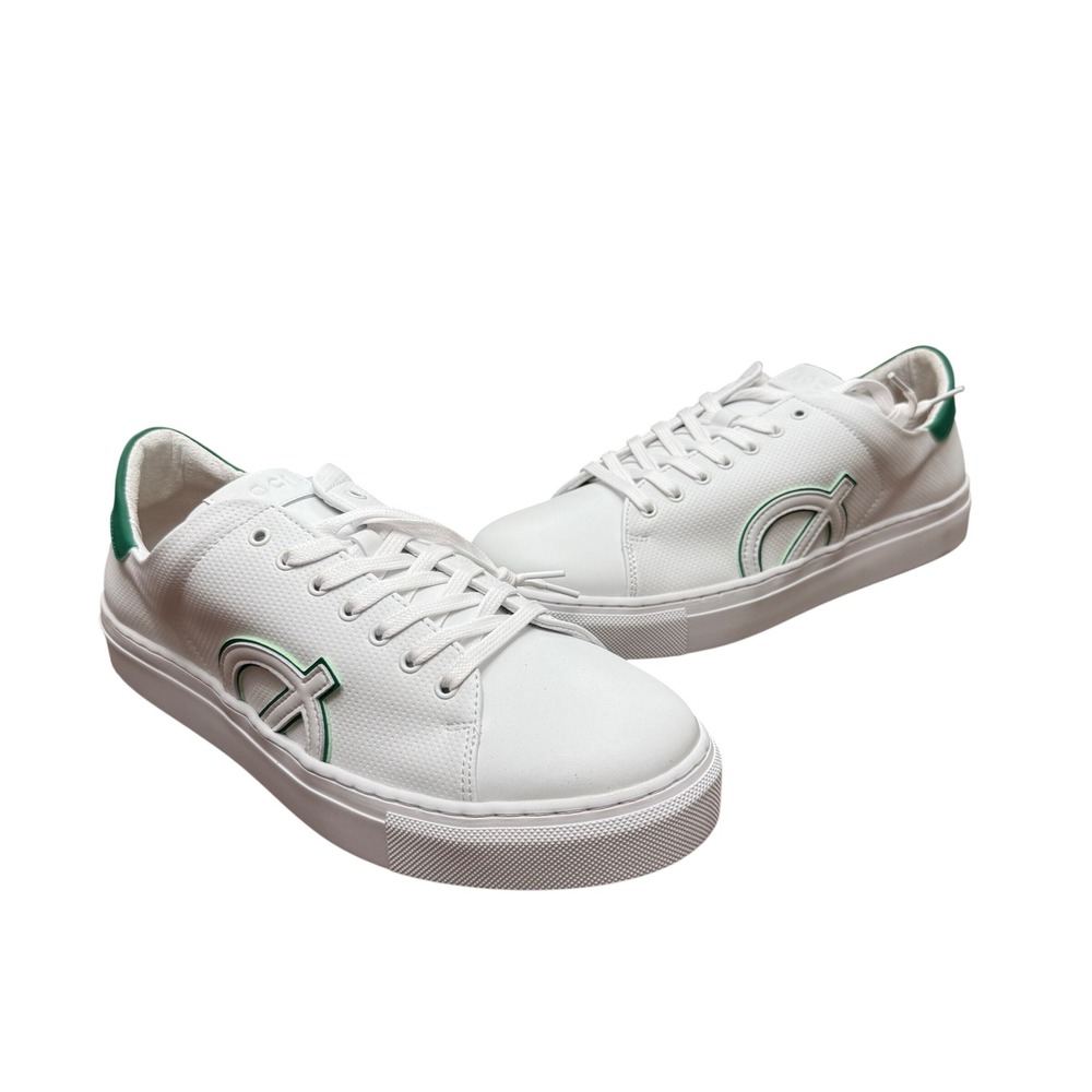 LOCI Origin Sneakers Mens 9 EU 42 White‎ Green Perforated Vegan Low